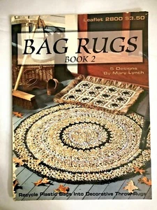Bolsa Alfombras Libro 2 Patrones de Ganchillo Usos Bolsas de Plástico Reciclado 5 Diseños - Imagen 1 de 2