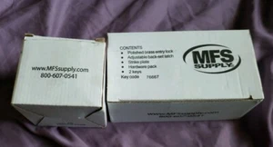 Door Knob Dead Bolt-Polished Brass Entry Lock Set MFS Supply J-8 NIP - Picture 1 of 5