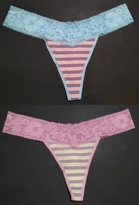 Victoria's Secret Tanga Cintura Encaje Panty XL ~Sexy Pequeña Raya ~ Tú eliges el Color - Imagen 1 de 4