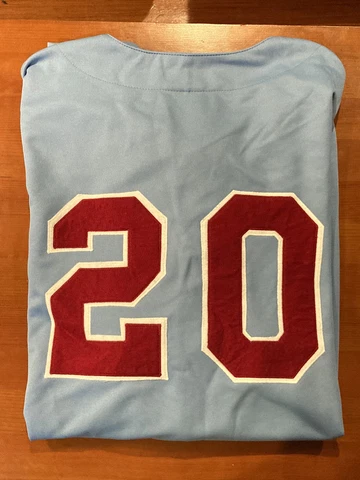 Mike Schmidt - Philadelphia Phillies - Majestic Road Blue Jersey Size 4XL Cover
