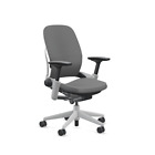 Steelcase Leap Desk Chair Platinum GunMetal Leather V2 Soft Hard Floor Casters