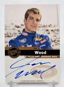 2006 Press Pass JON WOOD Signings on Card Auto NASCAR Busch Series Autograph - Picture 1 of 5