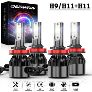 For Nissan Rogue 2014-2020 4X LED Headlight Bulbs High&Low Beam Combo Kit 6000K - Picture 1 of 12