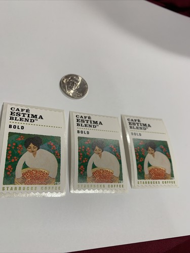 Starbucks collectible Sticker Lot 3 Cafe Estima Blend girl New | eBay