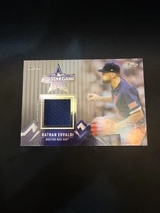 2021 Topps Update Series - All-Star Stitches #ASSC-NE Nathan Eovaldi (MEM) - Picture 1 of 2