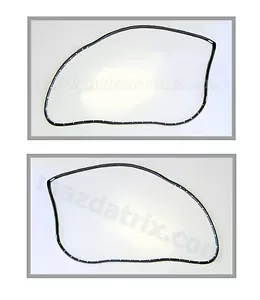 1979-1985 Mazda Rx-7 New Factory OEM Left & Right Door Seal Set - Picture 1 of 3