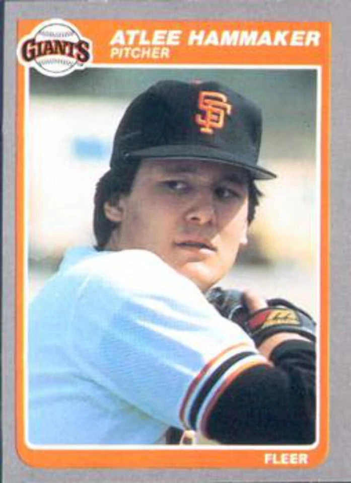 #608 Atlee Hammaker - San Francisco Giants - 1985 Fleer Baseball - Image 1 of 1