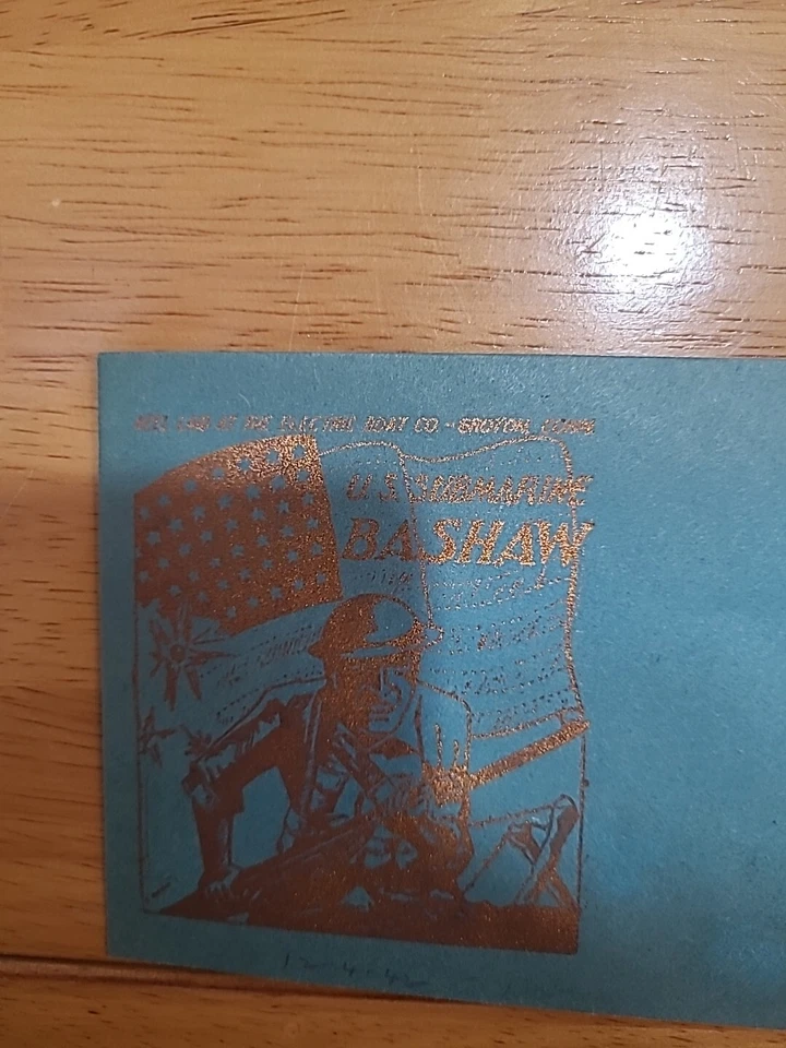 Keel Laying Of The U.S.S. BASHAW FDC Envelope Unmailed. - Image 1 of 1