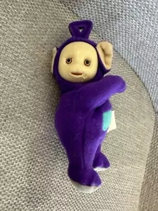 Teletubbies Tinky Winky Clip On Carabiner Purple 5" Hugger Vintage 2000 Ragdoll - Picture 1 of 4