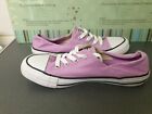 ** WORN ONCE ** WOMENS LILAC PURPLE CONVERSE ALL STAR SIZE 4