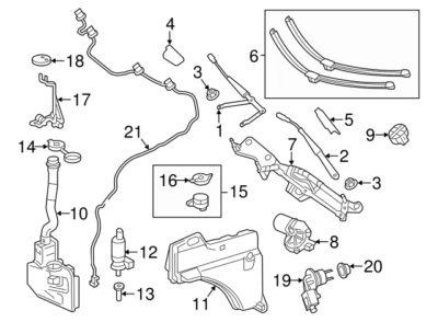 Limpiaparabrisas OEM 166820104528 Mercedes-Benz GL350 GL450 GL63 AMG Foto 1 de 3