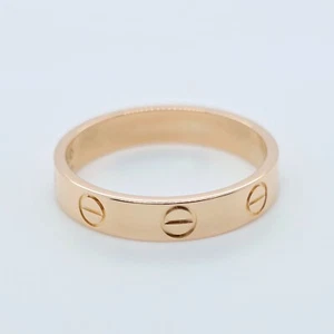 Cartier Love Ring, Classic Model, 3.5 mm, 18ct Rose Gold, Size 53 - Picture 1 of 6