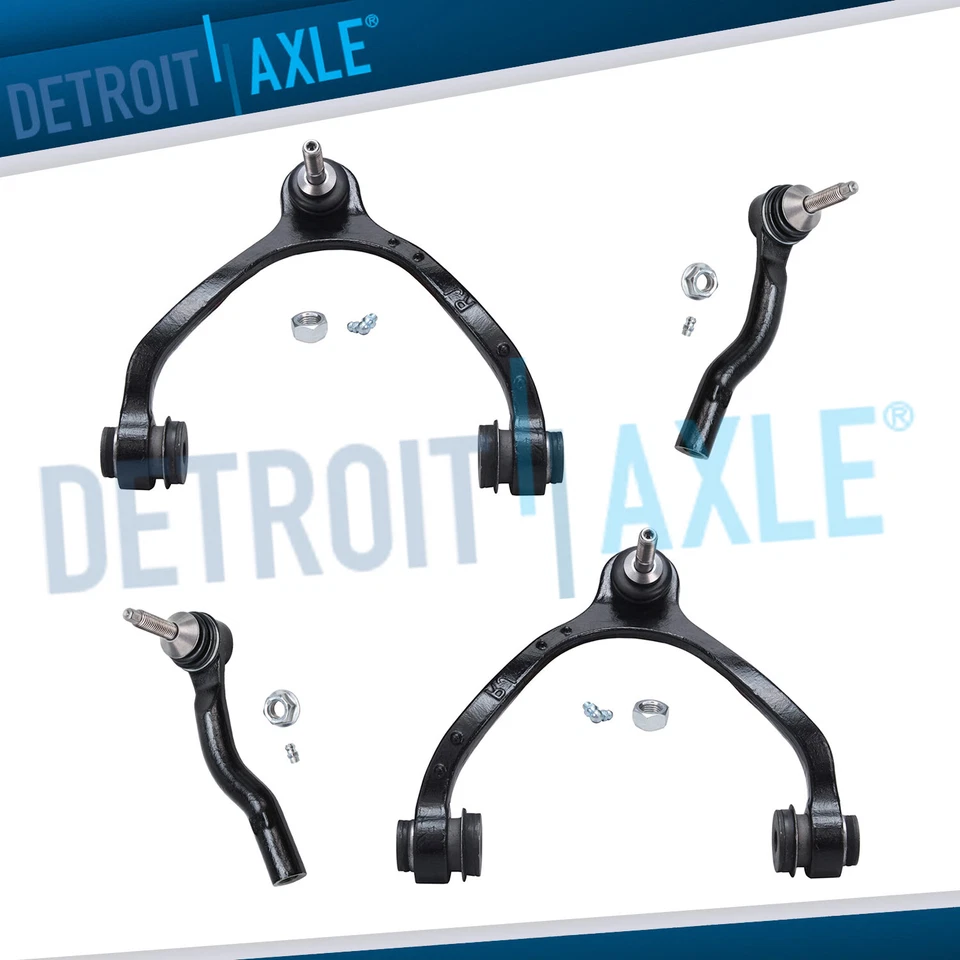 Front Upper Control Arm Ball Joint Tie Rod Kit for 2003-2011 Ford Crown Victoria - Image 1 of 4