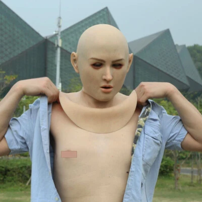 Young women mask Ultra realistic female silicone facial mask Man becomes woman - Image 1 of 4