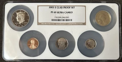 2003 S US Clad Proof Set NGC Graded PF69 Ultra Cameo In A Large Slab! #234 - Image 1 of 4