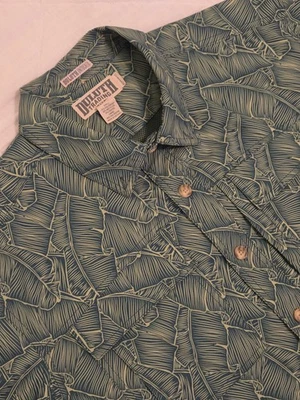 Duluth Trading Untucked 热带衬衫 灰色 通风 轻便 钓鱼 XLT 高 — 第 1/4 张图片