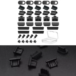 Silicone USB A Type Female Anti Dust Tool for Device Port Protection 40 Pack - Photo 1/20