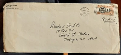 Canal Zone 1971 cvr from Albrook AIr Force Base, rare CZSG M-4 machine cancel - Image 1 of 2