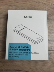 M.2 NVMe and SATA SSD Enclosure Adapter Tool-Free 10Gbps USB 3.2 Gen2 NVME 6G - Picture 1 of 5