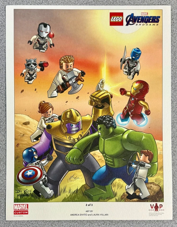 Lego 5005881 VIP Limited Edition Avengers End Game Art Print 2019 2 of 3 Poster - Image 1 of 1
