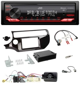 JVC Bluetooth USB DAB Lenkrad Autoradio für Kia Rio UB Facelift 2017-2023 piano - Bild 1 von 10