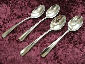 GALA / IMPULSE 4 Oval Soup / Place Spoons Oneida Stainless USA NICE - Picture 1 of 2