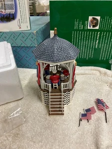 Dept 56 Stars and Stripes Forever Gazebo Music Box Original Box - Picture 1 of 8