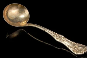 ANTIKE TIFFANY & Co STERLING PAT. 1885 SERVIERLÖFFEL SCHÖPFKELLE - Bild 1 von 3