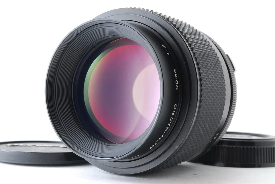 [ MINT w/ Cap ] Olympus OM System Zuiko AUTO MACRO 90mm f/2 MF Lens From JAPAN - Image 1 of 4
