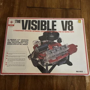Kit gruppo motore V-8 Renwal visibile vintage anni 60 sigillato modello #802:1495 - Foto 1 di 22