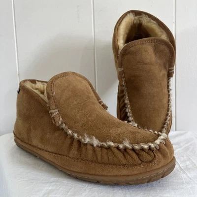 L.L. Zapatillas Bean Wicked Good, Bota Moc Cuero Marrón con Piel de Cordero, Para Hombre 9 Foto 1 de 4