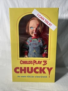 Modellino bambola Chucky Mezco Childs Play 3 Talking Pizza Face - Foto 1 di 4