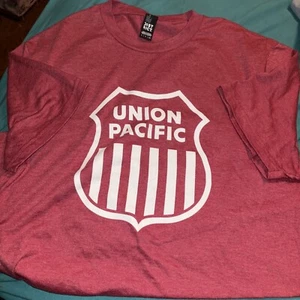Union Pacific Railroad Small  T Shirt Unisex Tee - Red - Picture 1 of 4