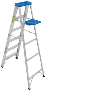 6 ft. Aluminum Step Ladder - 250 lb. Load Capacity, Type I Duty Rating NEW - Picture 1 of 15