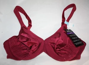 NWT BALI SIDE LIFT and SHAPING BRA df3353 BERRY cushion straps - Picture 1 of 5