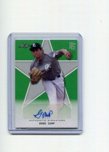 2020 Leaf Perfect Game Autographs Green Blank Back Gage Jump Auto 1/1