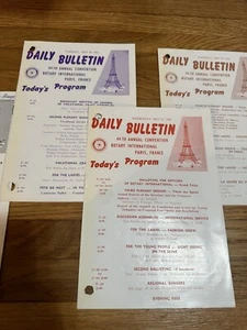 5 Daily Bulletin 44th Annual Convention Rotary International Paris France 1953 - Picture 1 of 12