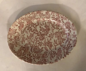 Platter CHURCHILL PINK PEONY Made in England Floral Chintz 12.5x9.75 Mint - Picture 1 of 7