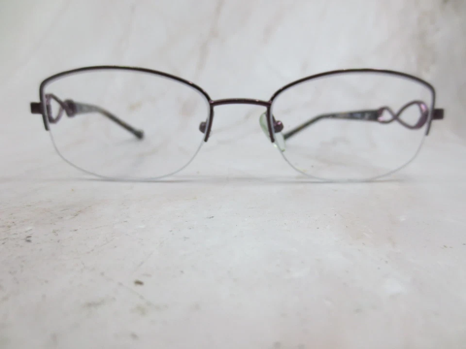 Marco de gafas Tura Mod.R319 para mujer de metal púrpura medio borde cuadrado 53-18-135 Foto 1 de 4