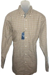 Camisa Daniel Cremieux Mangas Largas XL China Bronceada Patrón Múltiples Cuadros Nueva con Etiquetas (DC407) - Imagen 1 de 4