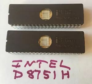 2 Pcs D8751H Intel MSC-51 Microcontroller 4K EPROM 12Mhz sku:E18012 - Picture 1 of 1