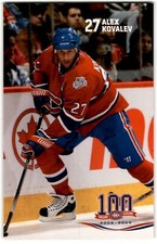 2008-09 Montreal Canadiens Postcard Centennial Alex Kovalev #NNO