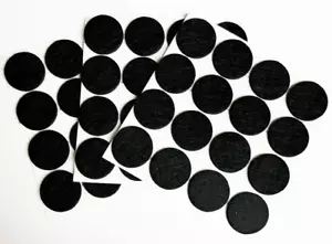 48Pcs Self-Adhesive Black Felt Furniture Pads, 1" round Floor Protectors - Picture 1 of 7