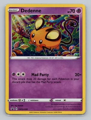 Dedenne #SWSH080 Promo Pokemon TCG SWSH: Sword & Shield Promo Cards - Image 1 of 2