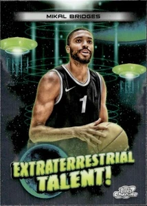 Mikal Bridges - 2023-24 Topps Chrome - Extraterrestrial Talent #ET-3 - Bild 1 von 2