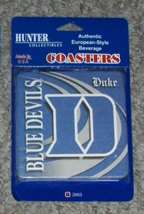 Hunter Collectibles DUKE BLUE DEVILS Beverage Coasters ..New - Picture 1 of 3