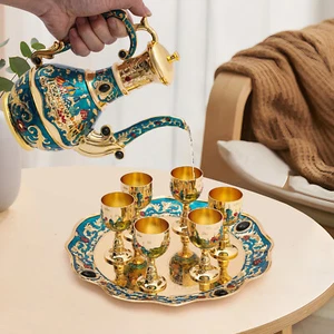 Set da tè vintage 800 ml teiera artigianale caffettiera teiera e tazza set pentole vino - Foto 1 di 14