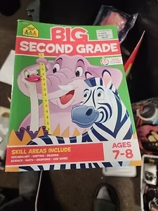 School Zone - Big Second Grade Workbook - 320 Pages, Ages 7 to 8, 2nd Grade,... - Imagen 1 de 1