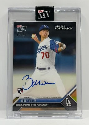 BOBBY MILLER Autographed 2022 Topps Now #PSBM-A 46/99 Postseason Signed RC 📈 - Image 1 of 2