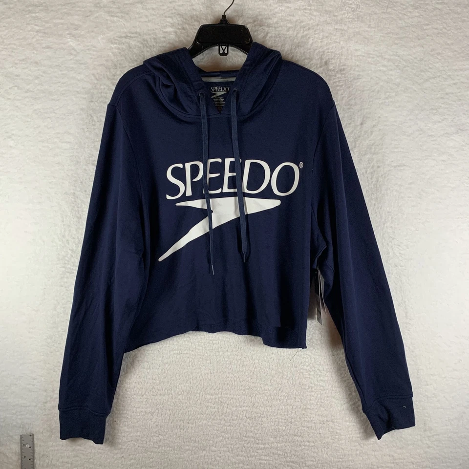 Speedo Women's size L Pullover Vintage Light Sweatshirt Hoodie White